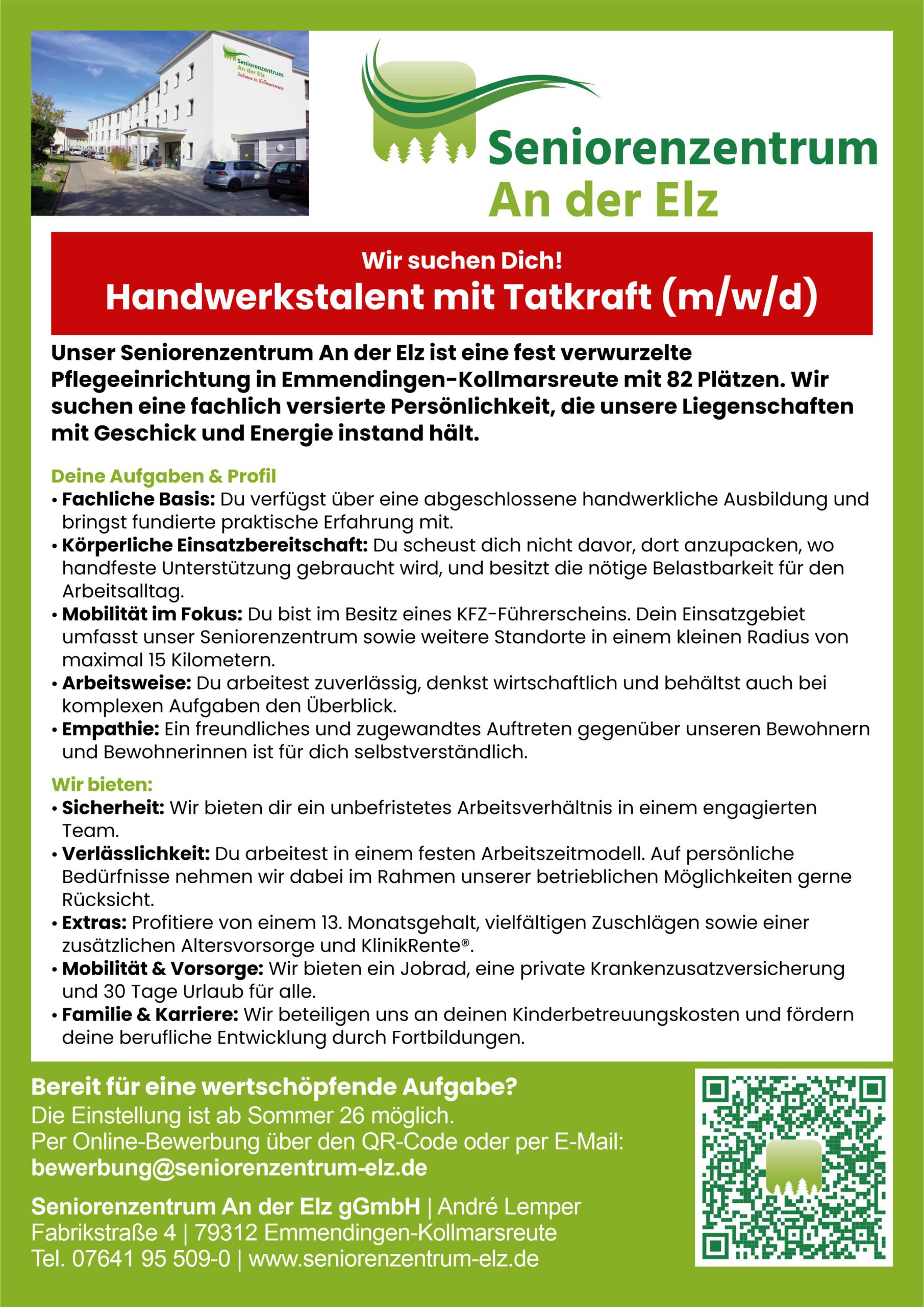 Stellenanzeige Hausmeister 2026-03 Stellenanzeige Hausmeister 2026-03
