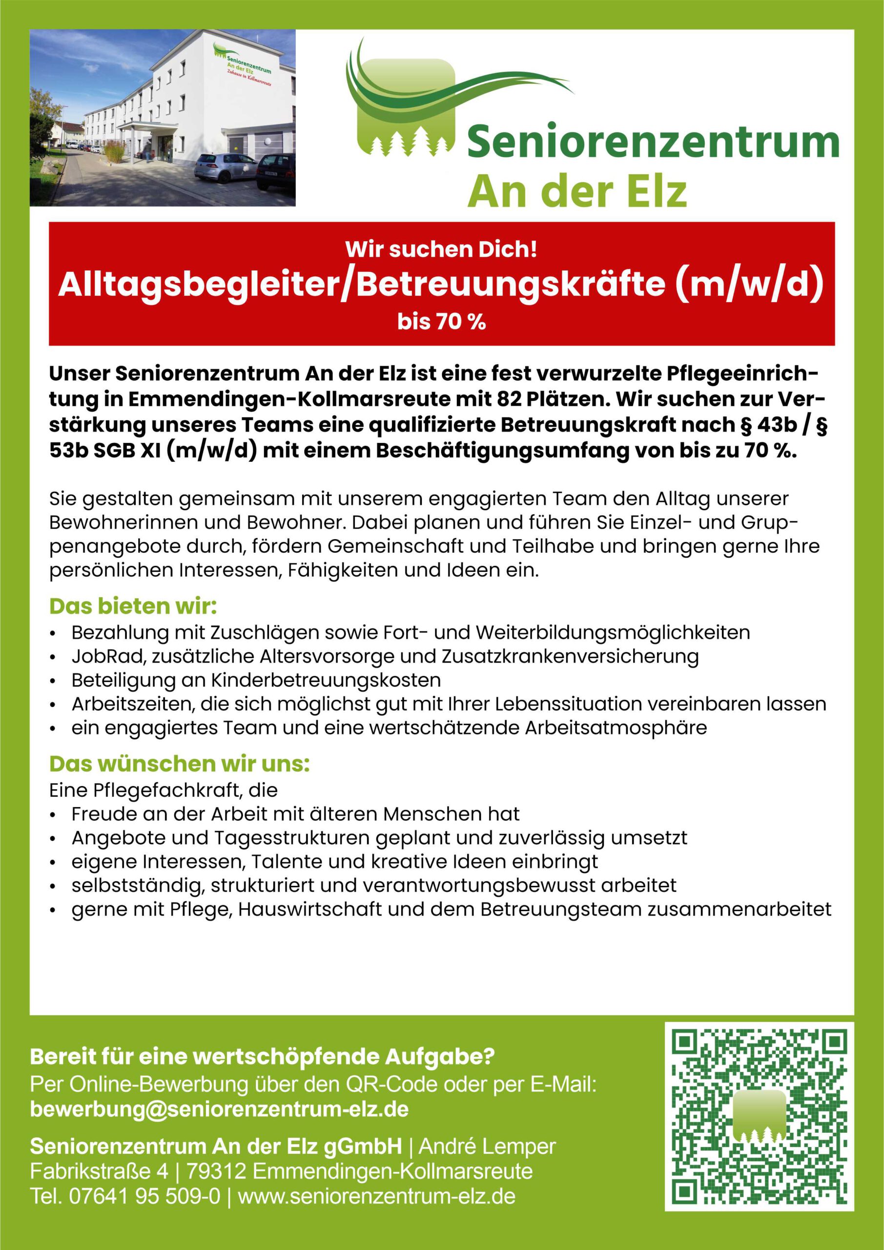 Stellenanzeige Alltagsbegleiter 07-26 Stellenanzeige Alltagsbegleiter 07-26