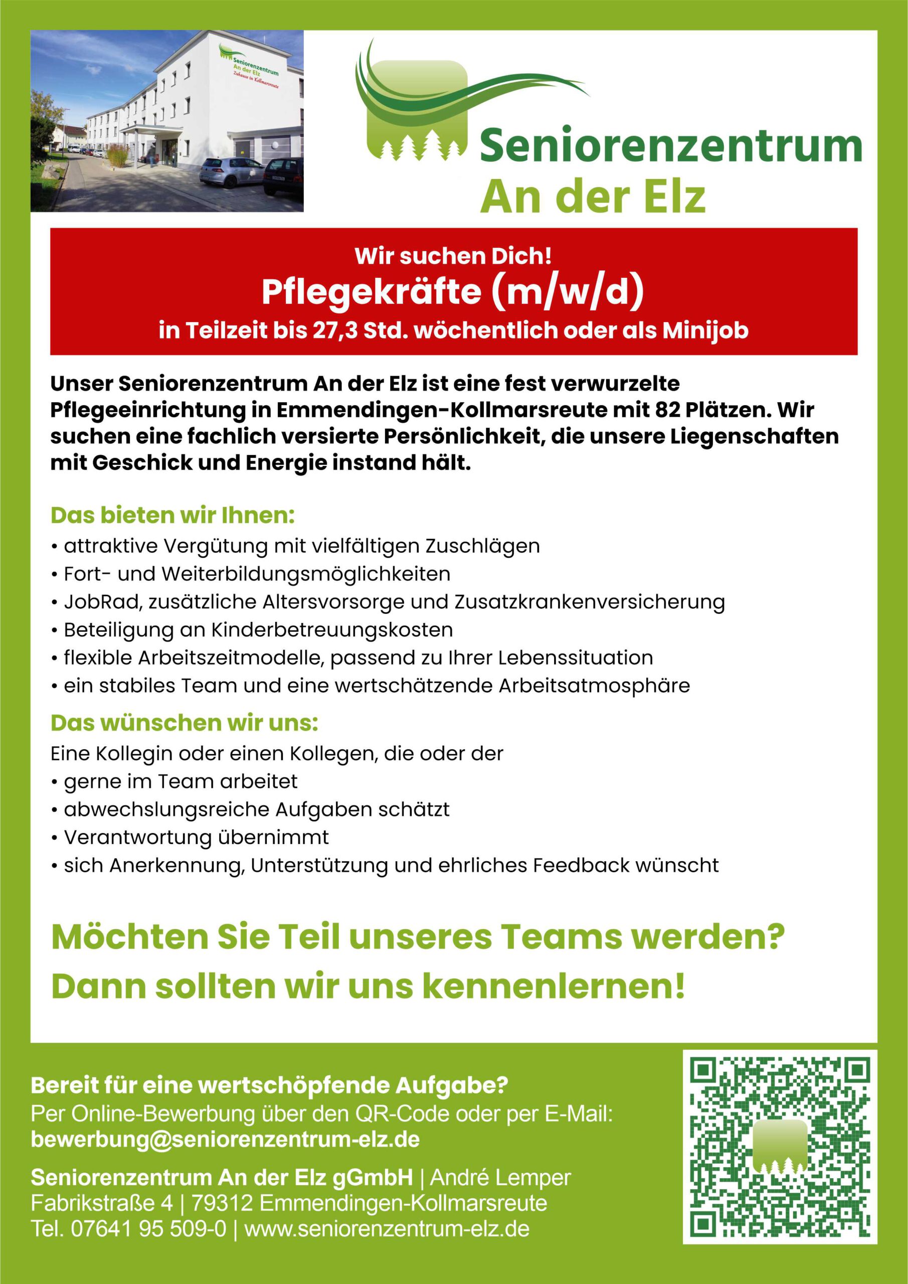 Stellenanzeige Pflegekräfte 07-26 Stellenanzeige Pflegekräfte 07-26